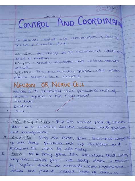 Image result for Control and Coordination Class 12