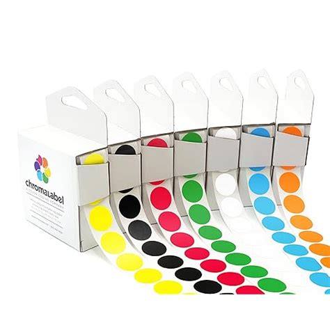 Buy ChromaLabel Standard Color-Code Dot Label Kit | 7 Assorted Colors ...
