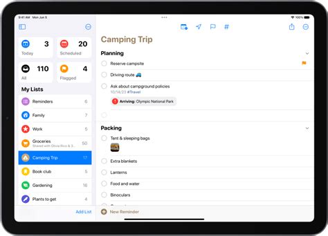 Add items to a list in Reminders on iPad - Apple Support (IN)