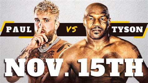 Jake Paul vs Mike Tyson, McFiler's Chehalis Theater, 15 November 2024 ...
