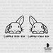 Buy Peeking Cute Half Lop Bunny Vinyl Sticker Rabbit Laptop Decal / Car ...