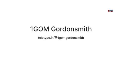 1GOM Gordonsmith — Teletype