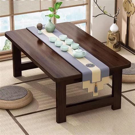 Amazon.com: Lebolna Japanese Floor Table Folding Table,Solid Wood Low ...