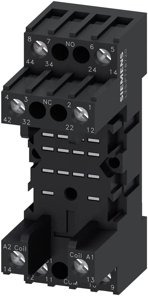 LZS:PT78720 Siemens | Siemens Snap-On Rail Mount Relay Socket, for use ...