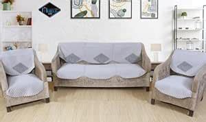 MEBELS JOY Velvet Quilted Sofa Cover, for 3 Seater and 2 Seater Chair ...