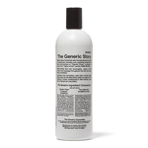 Generic Value Products Shampoo Compare to Paul Mitchell Shampoo One ...
