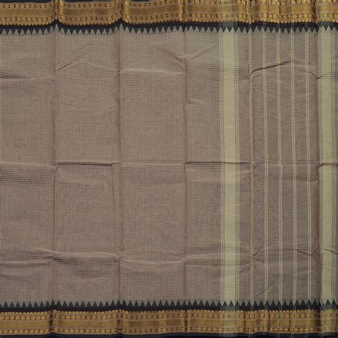 Hayagrivas Handloom Pure Cotton Saree in Pastel-toned Beige KBE396E8-2 ...