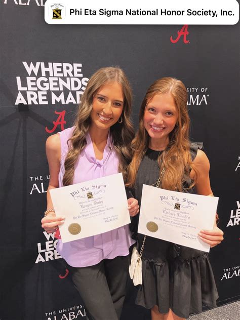 It was an honor to be inducted into the University of Alabama chapter ...