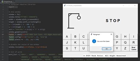 Image result for Hangman Game Code in Python Example Code
