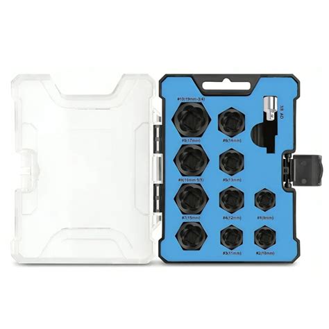 Buy JPT 10Pcs Bolt Extractor Set with 1 Drive Adapter Online