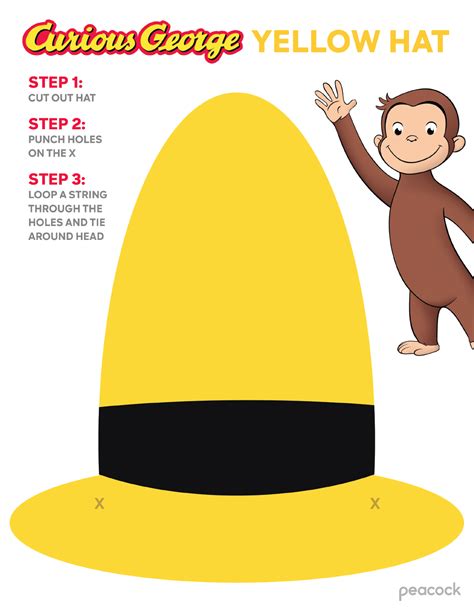 Curious George Printable Hat | Perfect for Monkey-ing Around