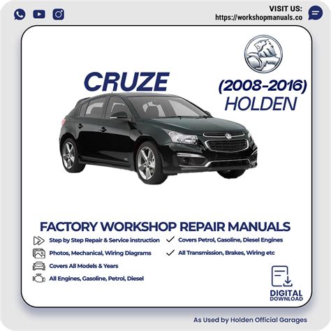 Holden Cruze Workshop Manual PDF 2008-2016