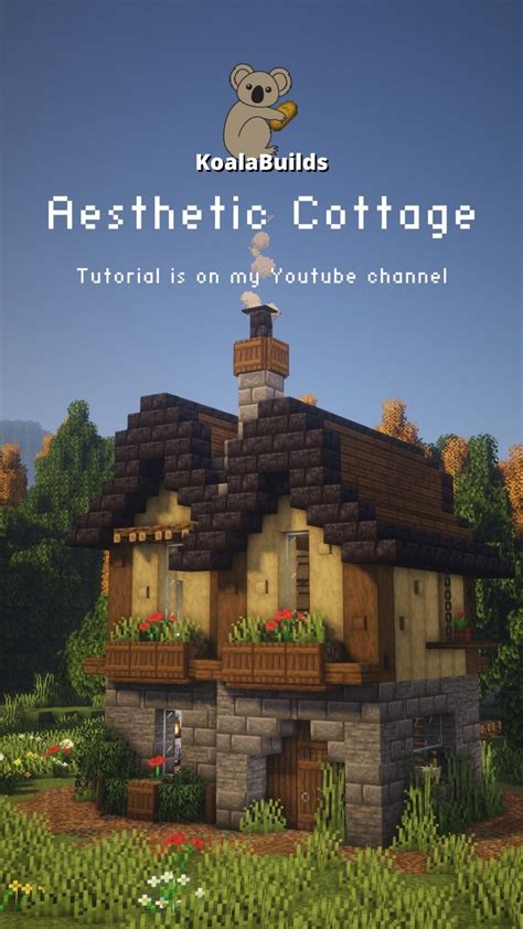 Image result for Aesthetic Minecraft Cottage Tutorial
