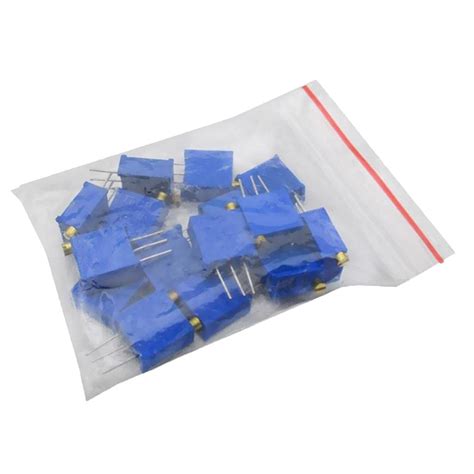 LYLA 15pcs 100ohm-1M ohm Variable Resistor Multiturn Trimming ...