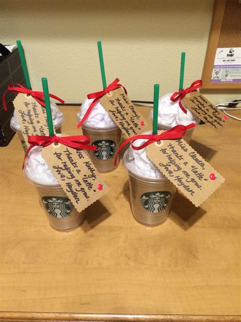 Pin by Marla Kempainen on Creative | Diy teacher gifts, Starbucks gift ...