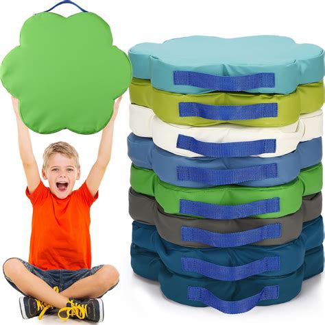Amazon.com: Wenqik 8 Pcs Flower Kids Floor Cushion with Handles 15 ...