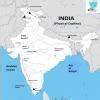 On an outline map of India locate and label the following: Mountain ...