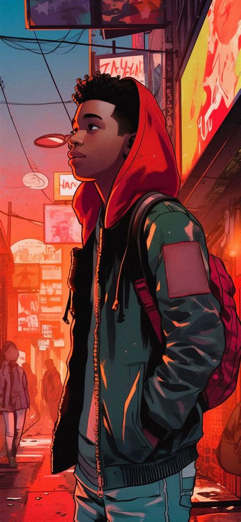 Miles Morales Outdoors Aesthetic Wallpapers - Marvel Wallpapers