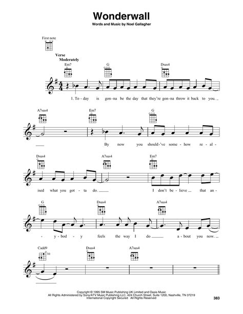 Wonderwall Guitar Chords