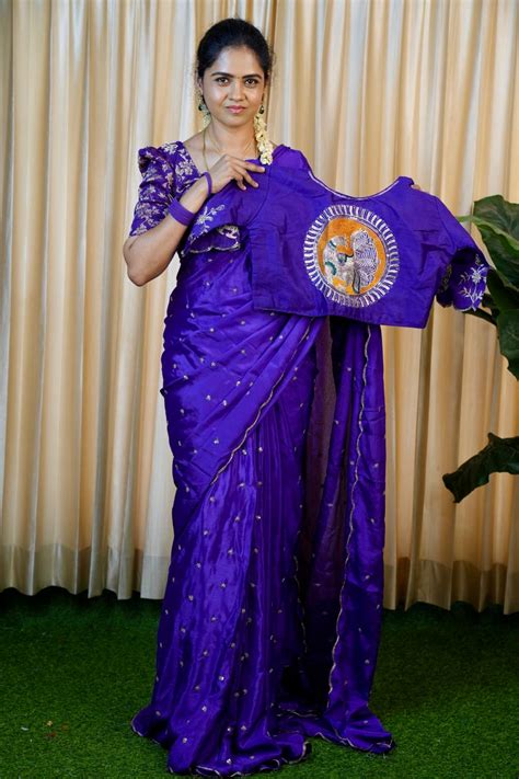 Designer saree with ready made blouse 🥳 – Rishi Boutique