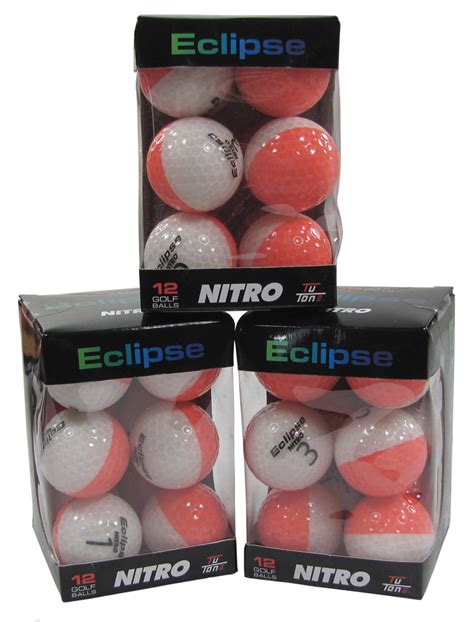 Buy Nitro Golf Eclipse Golf Balls (12-Pack), Coral/White Online at Low ...