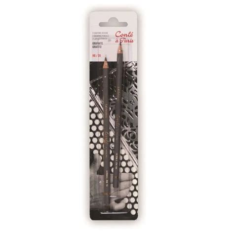 Conte a' Paris Sketching Graphite Lead - HB & 2B Pencils Blister Pack