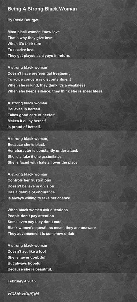Strong Black Woman Poetry