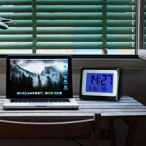 Buy OCEST 6” LCD Large Display Digital Wall Clock, Big Digits Desk ...