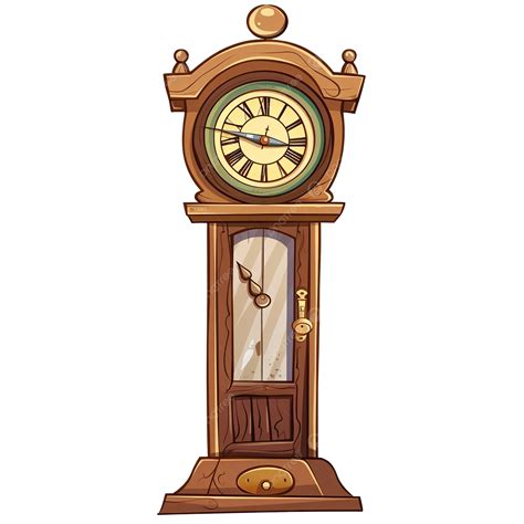 Cartoon Grandfather Clock