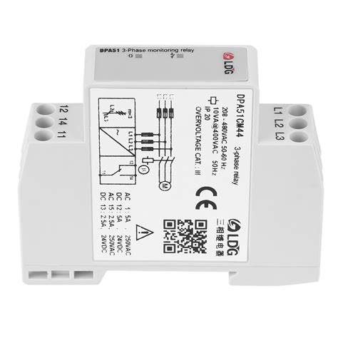 Buy CHICIRIS DPA51CM44 3-Phase Monitoring Relay, Current/Voltage ...