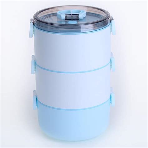 Kuber Industries Insulated Lunch Box With 3 Compartments|100% BPA Free ...