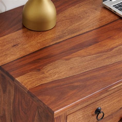 Buy Helios Kian Sheesham Wood Study Desk - Brown from Helios by Home ...