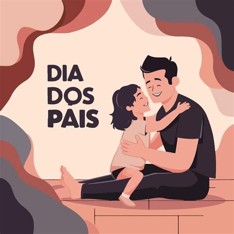 Happy fathers day background illustration of dia dos pais | Premium AI ...