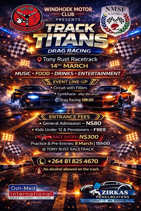 Namibia National Circuit Racing 2026 - Leg 1, Tony Rust Race Track ...