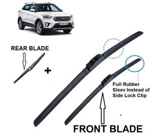 AutoClean FRONT FRAMELESS & REAR BLADE FOR CRETA Windshield Wiper Price ...