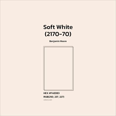 Soft White (2170-70) Complementary or Opposite Color Name and Code (# ...