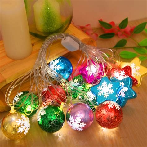 Buy HOMESAKE Ball and Star String Lights - 14 Bulbs from Homesake at ...