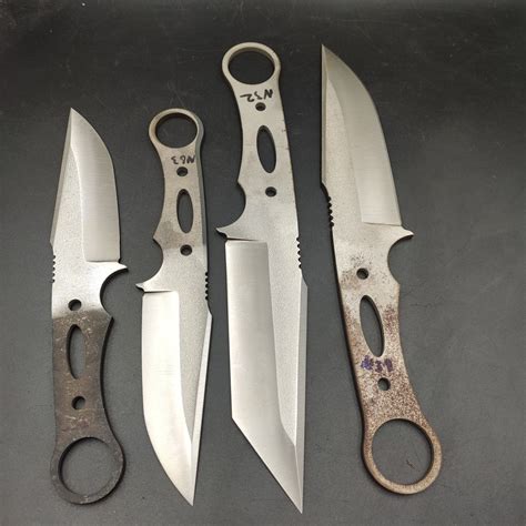 Finger Hole Knife Blade Blank, Survival Knife Making Supplies, Knife ...