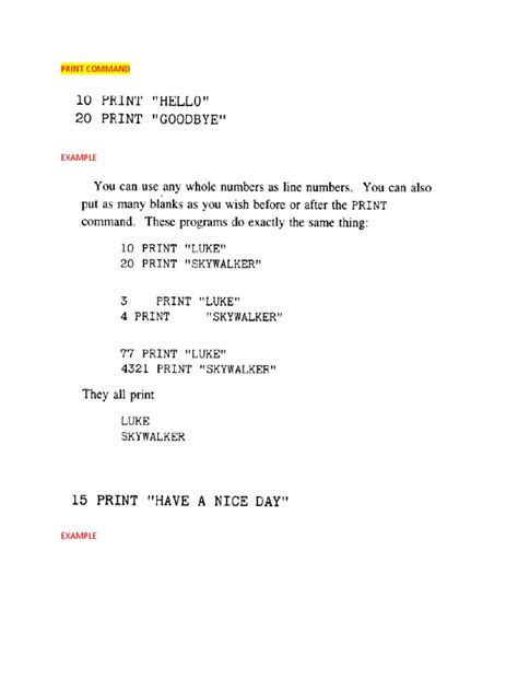 Image result for Basic Print Command