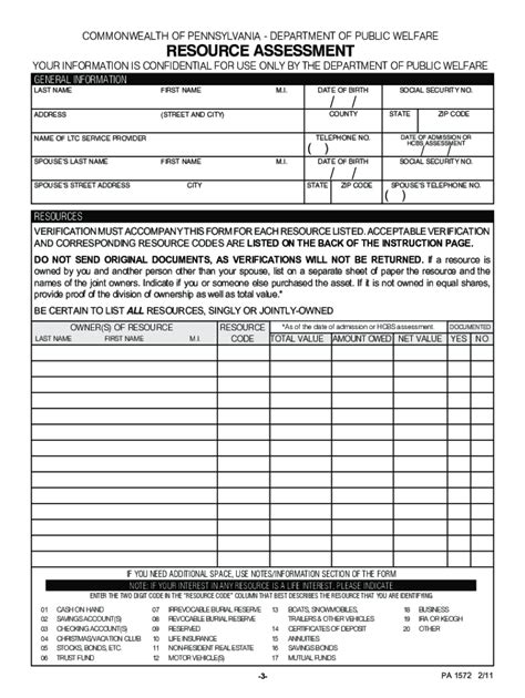 2011-2026 PA Form PA 1572 - Blank Fillable Template | Fill Out, Print ...