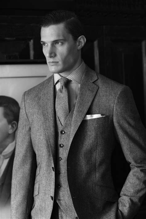 Three piece grey flannel suit | Grey suit men, Suits you sir, Flannel suit