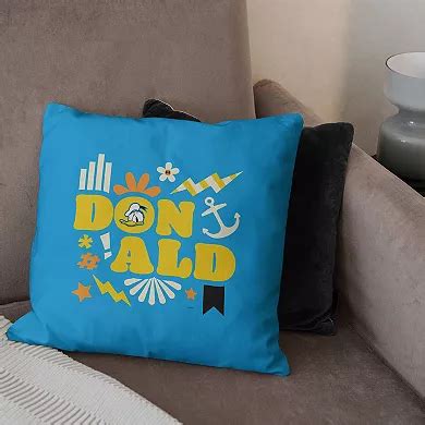 Disney Mickey And Friends The Name's Goofy Printed Throw Pillow