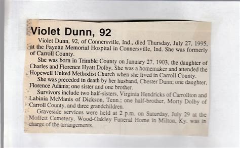 Carroll County Obituaries