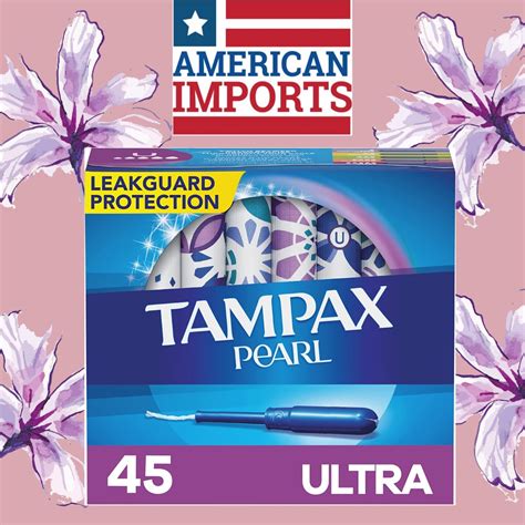 Jual TAMPAX Pearl Tampons Ultra 45 Pieces, Made in the USA | Shopee Indonesia