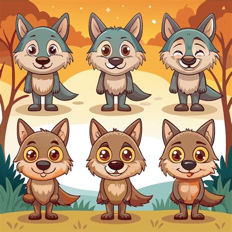 Image result for Cartoon Wolves