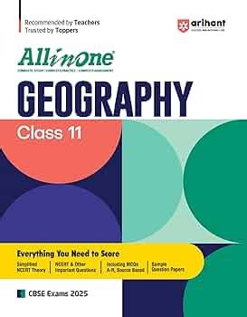 Arihant All In One Geography Class 11th Based On Latest NCERT For CBSE ...