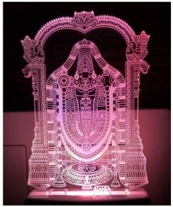 CORNICK Tirupati Balaji Tirumala Code : 2047 3D Night Lamp Night Lamp ...