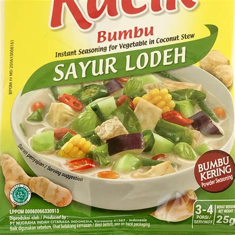 Buy Indofood Racik Sayur Lodeh Curry, 0.88 Ounce (Pack of 24) Online at ...