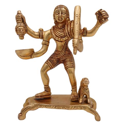 kaal bhairav idol, bhairava murti, mahakaal bhairav statue, brass idol ...