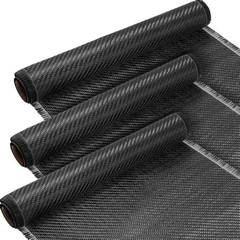 Buy 78'' x 12" Carbon Fiber Fabric Roll Pure Fabric Carbon Fiber Sheet ...
